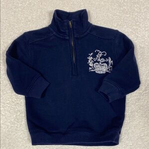 Polo by Ralph Lauren cotton quarter zip pullover navy size 24m
